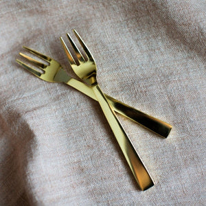 Gold Appetizer Forks- Set of 2