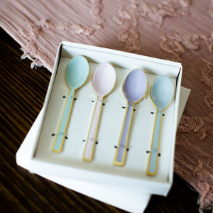 Mini Pastel Spoons- Set of 4