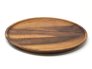 Acacia Wood Serving Plate and Charger