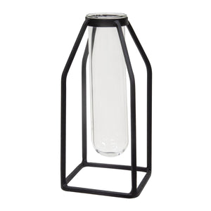 Glass Tube Vase- 9.25"