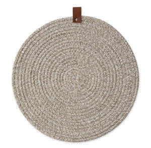 Woven Tan Round Placemat