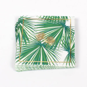 Paper Cocktail Napkins - Palm Fans
