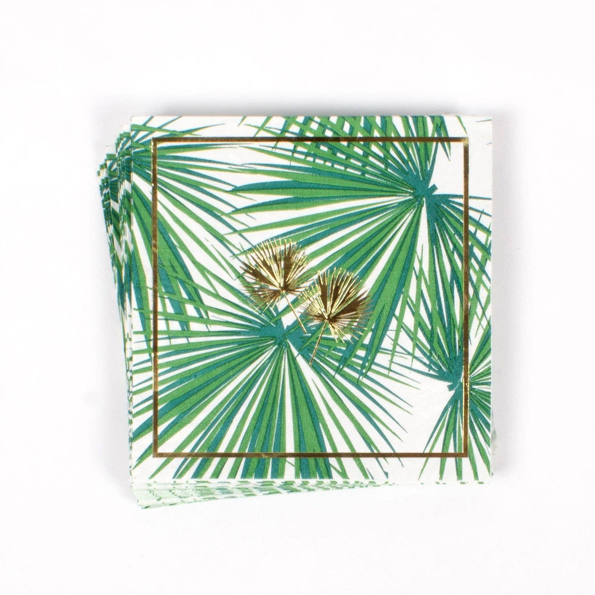 Paper Cocktail Napkins - Palm Fans